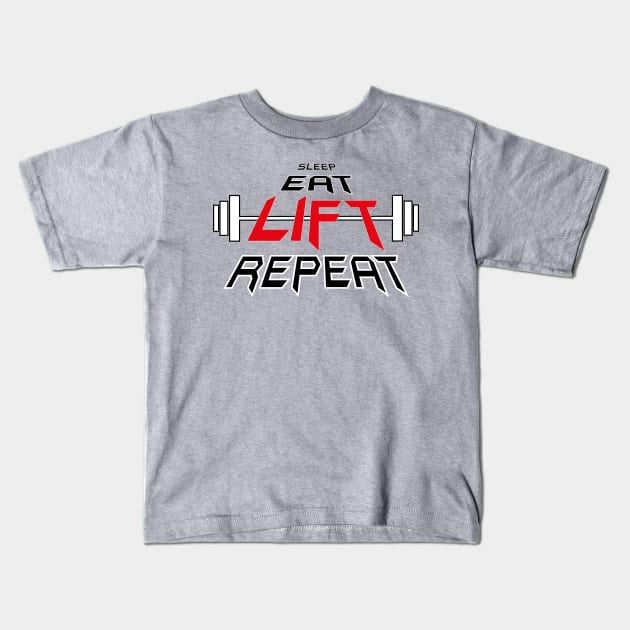 Lifting Kids T-Shirt by Radagas